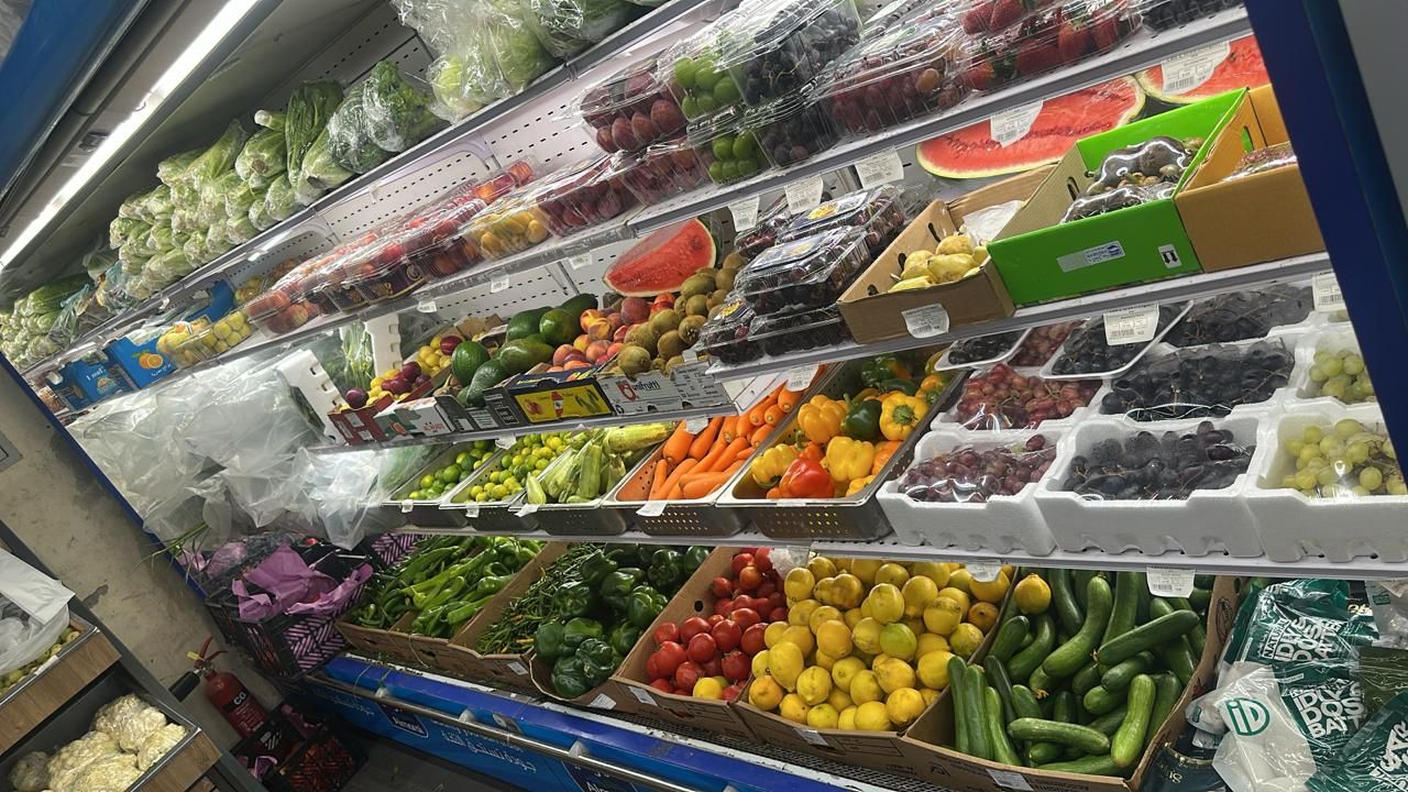 Fresh produce aisle